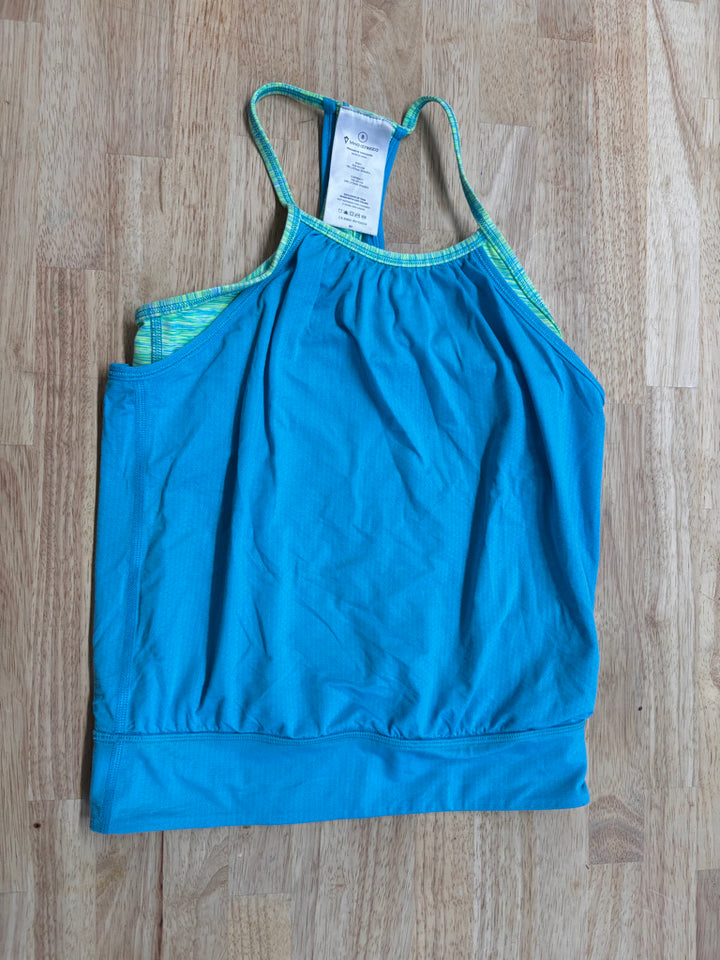 Ivivva Double Dutch Tank Top – Size 8 Blue & Green