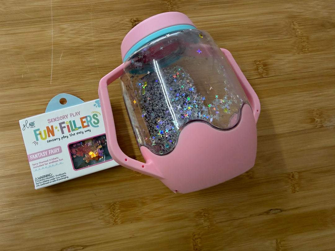 Glo Pals Sensory Jar – Pink Glitter Sequin | Play
