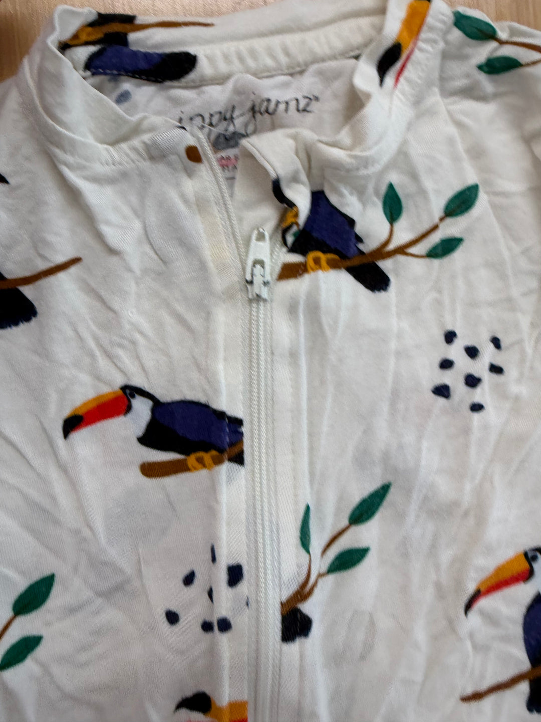 Zippy Jamz Toucan Sleeper – 12–18M | Crotch Zip | Play