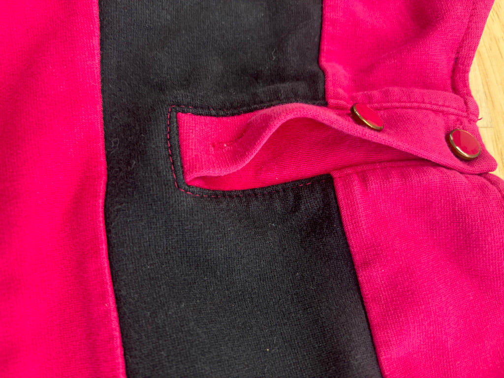 Gap Size 2 Black & Pink Dress IMPERFECT