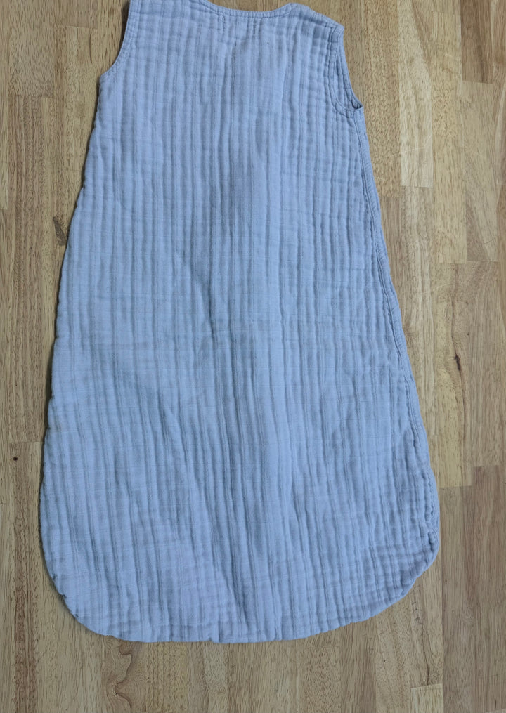 Mushi Muslin Sleep Sack – 0–6M | Light Blue Lightweight