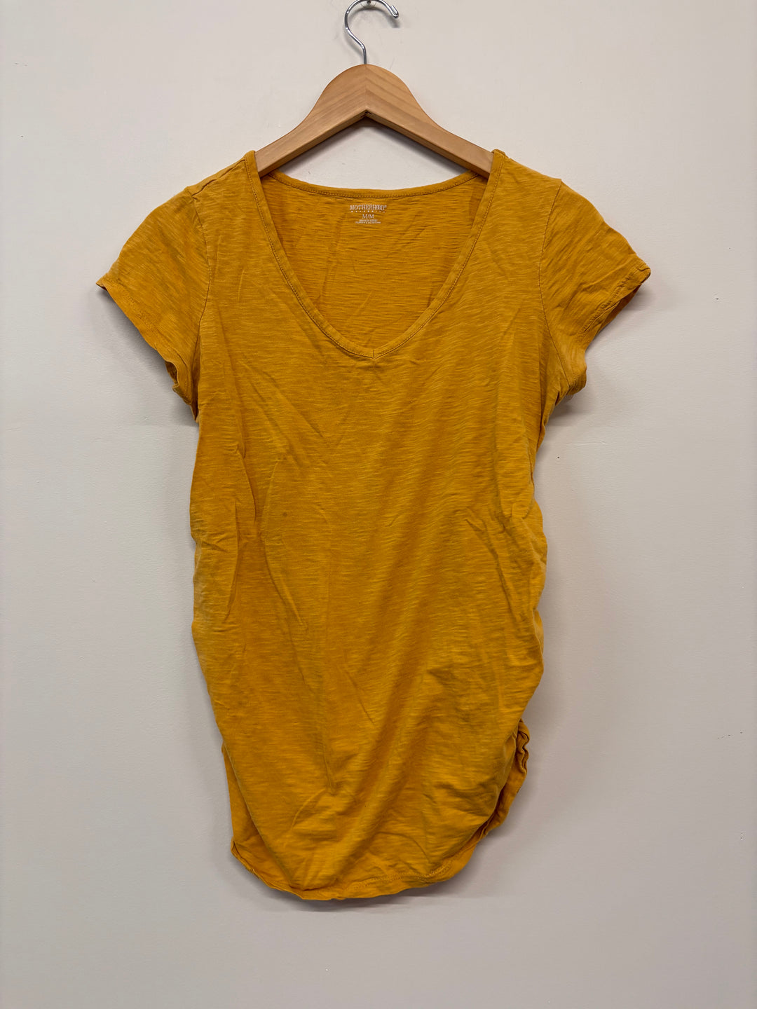 Motherhood Maternity Tee – Size M Yellow play