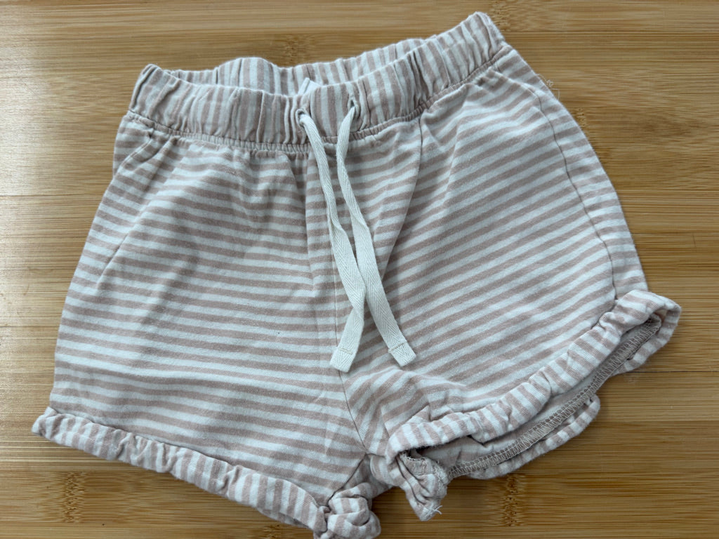 H&M Drawstring Shorts – 18M | Light Brown Lightweight | Play