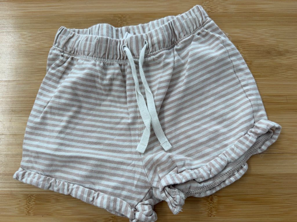H&M Drawstring Shorts – 18M | Light Brown Lightweight | Play - Nest and Sprout-Consignment