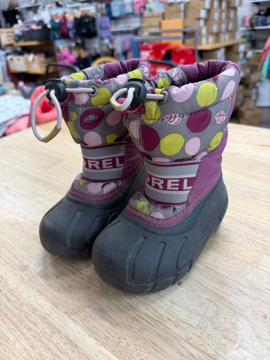 Sorel Purple Polka Dot Galosh Boot – 7 | Play | - Nest and Sprout-Consignment