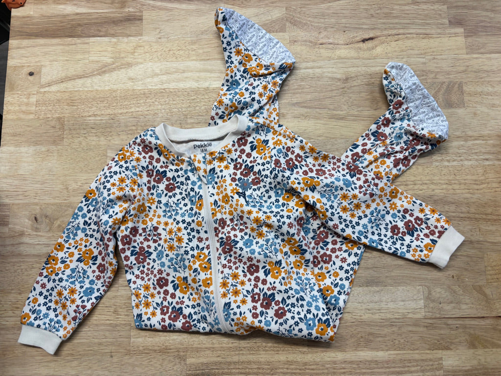 Pekkle Floral Footed Sleeper – 18M