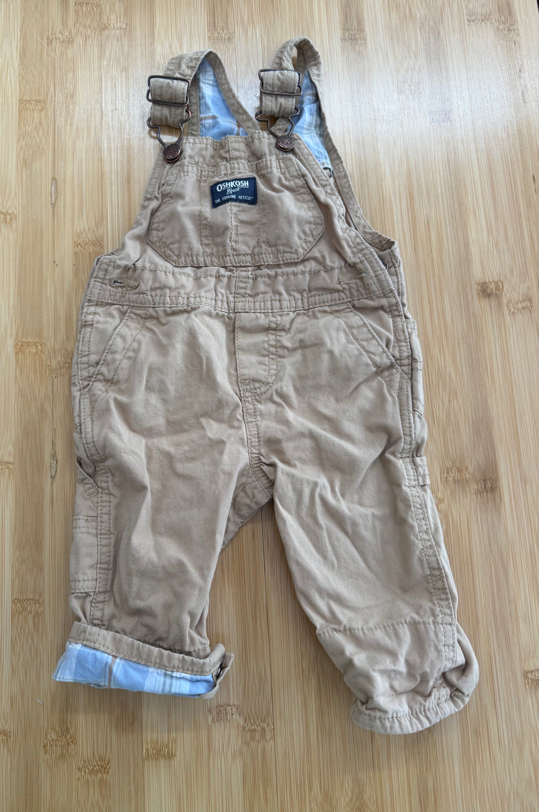 OshKosh Khaki Overalls – 9M | Beige