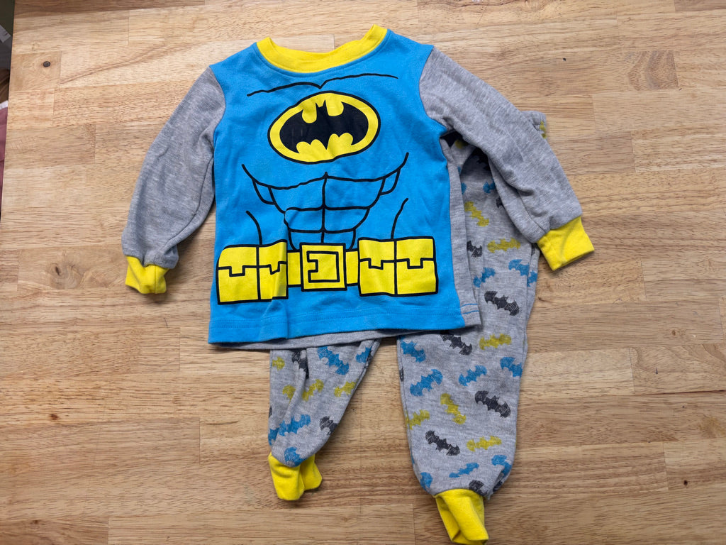 Batman Two-Piece Pajama Set – 6–12M Blue