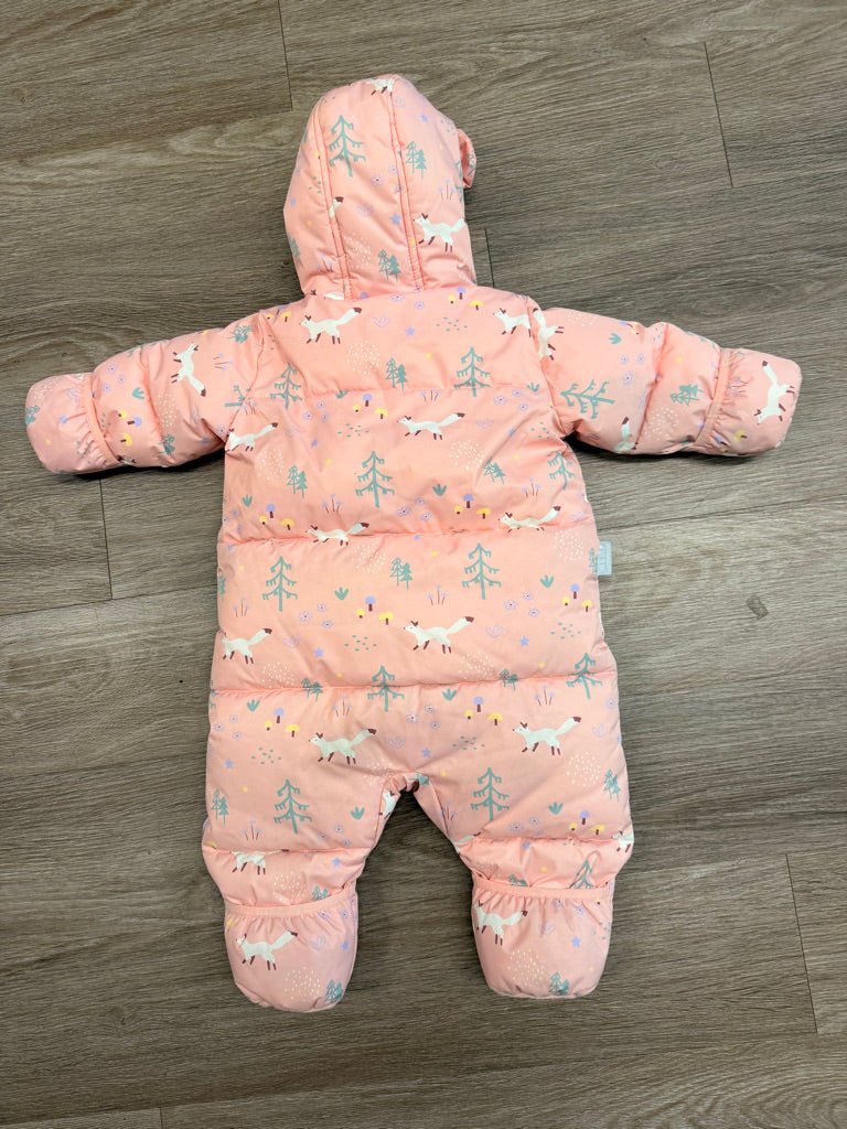 Jan & Jul Puffer Snowsuit – 6–12M | Pink Toaster - Nest and Sprout - Consignment
