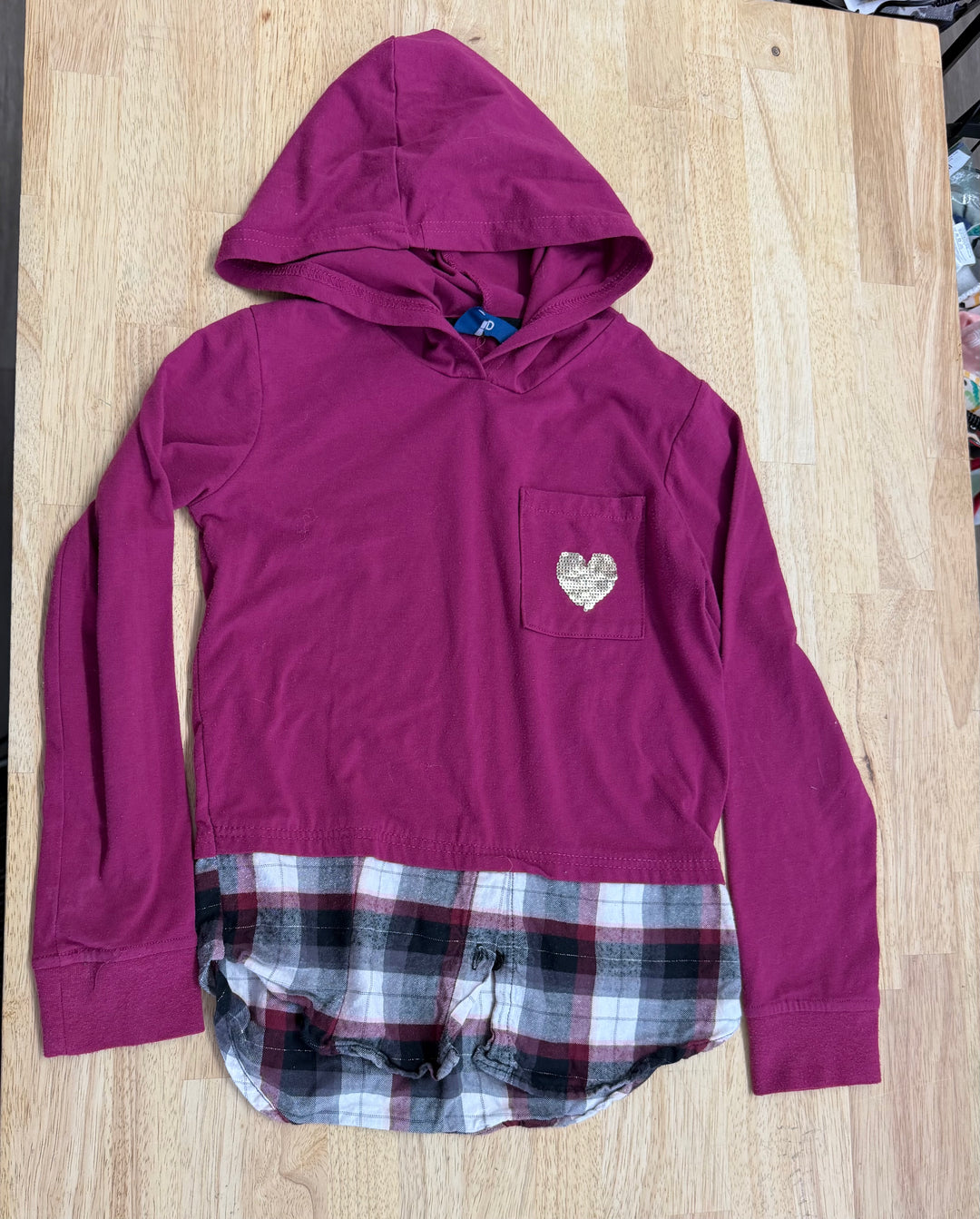 MID Hooded Half-Zip Shirt – 7 | Fuchsia and Purple