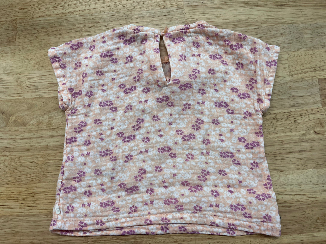 Gap 6-12M Muslin Top - Floral Print
