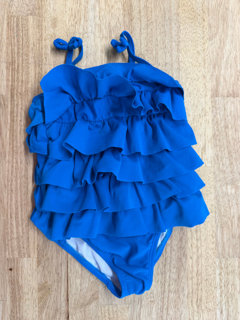 OshKosh Blue Ruffle One-Piece Swimsuit – 4