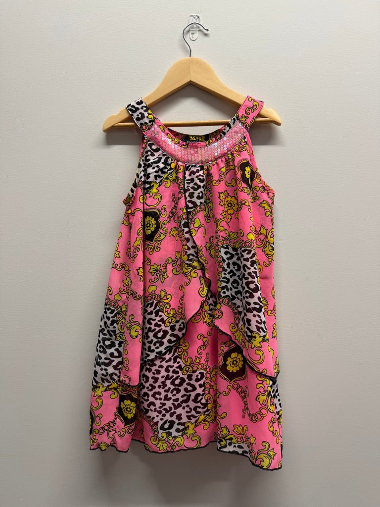 George Sequin Tunic – (7/8) | Bright Pink Vintage ~2012 - Nest and Sprout-Consignment