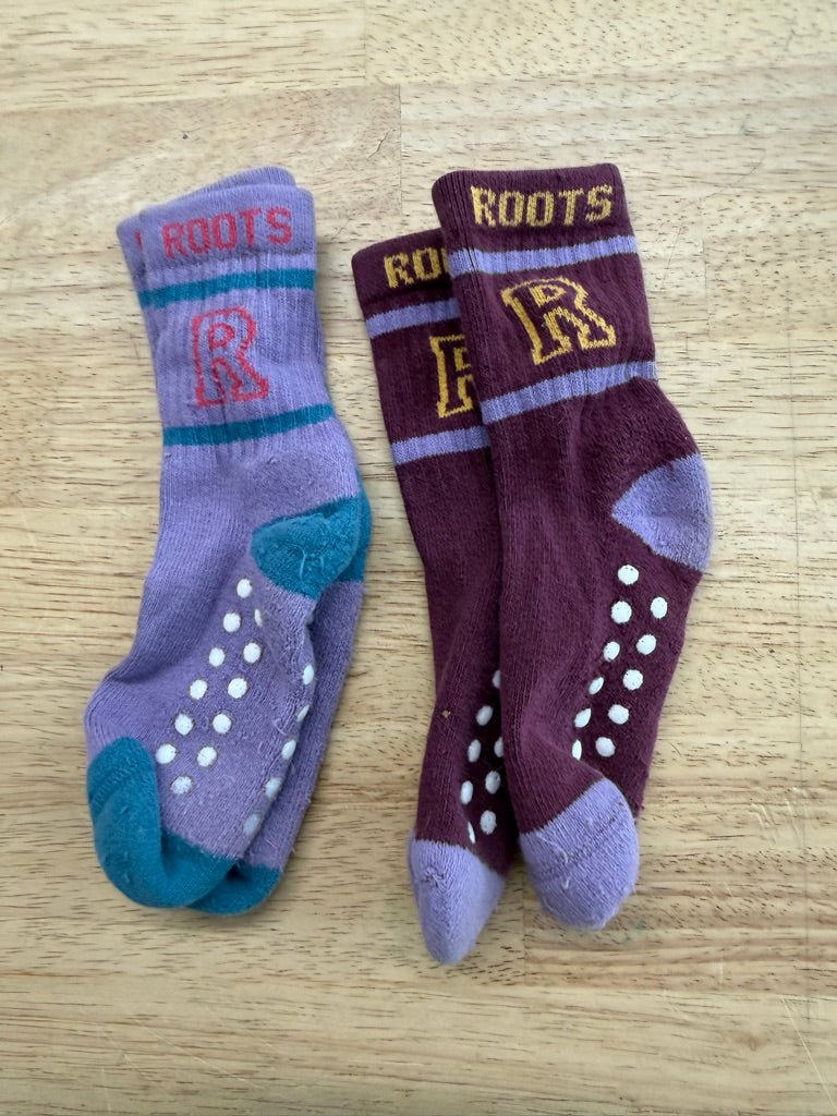 Roots Socks Set – 12–24M | Burgundy & Purple - Nest and Sprout - Consignment