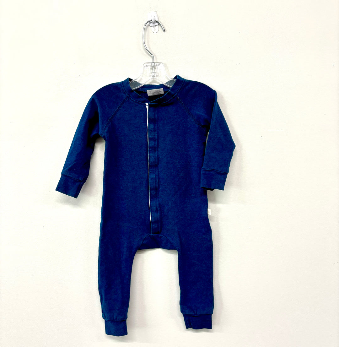 Jax & Lennon 0-6 Month Button Romper