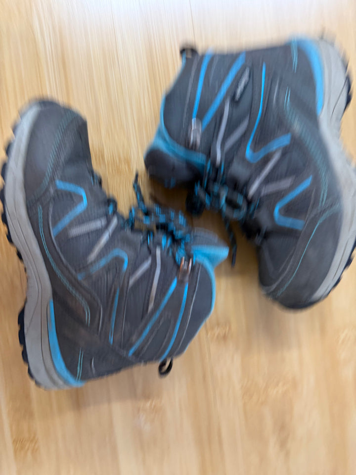 Mountain Warehouse Waterproof Ankle Boots – One Size | Grey & Light Blue