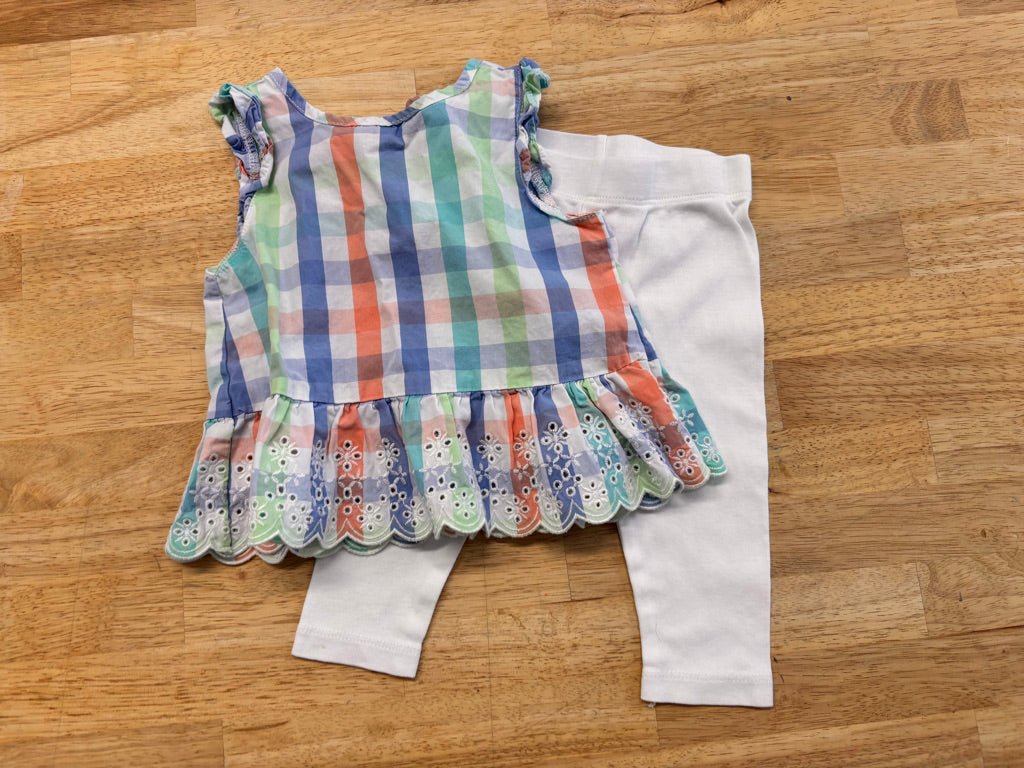 Joe Fresh Gingham Two - Piece Set – 6 - 12M - Nest and Sprout - Consignment