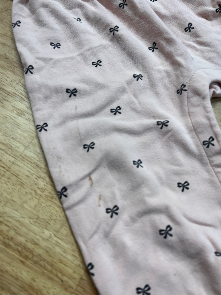 Gap Romper – Size 12–18M (Pink with Black Bow Print, Play Condition)