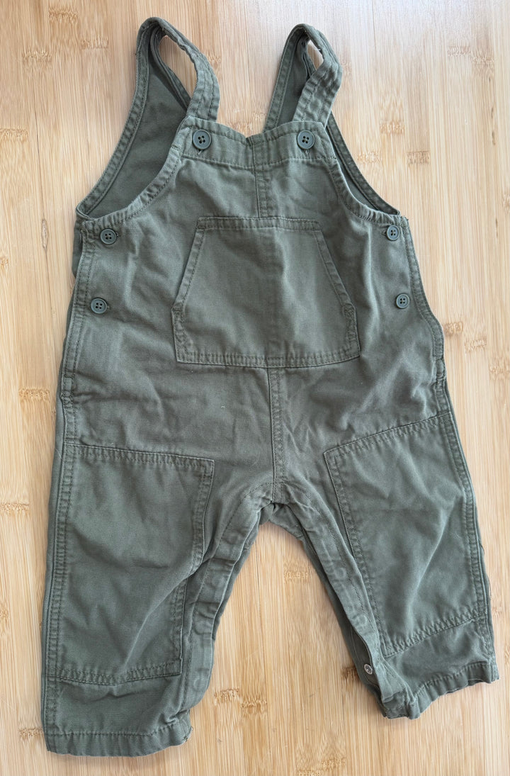 Hannah Andersson Overalls – 18-24 Months | Green | Canvas | Snap Crotch