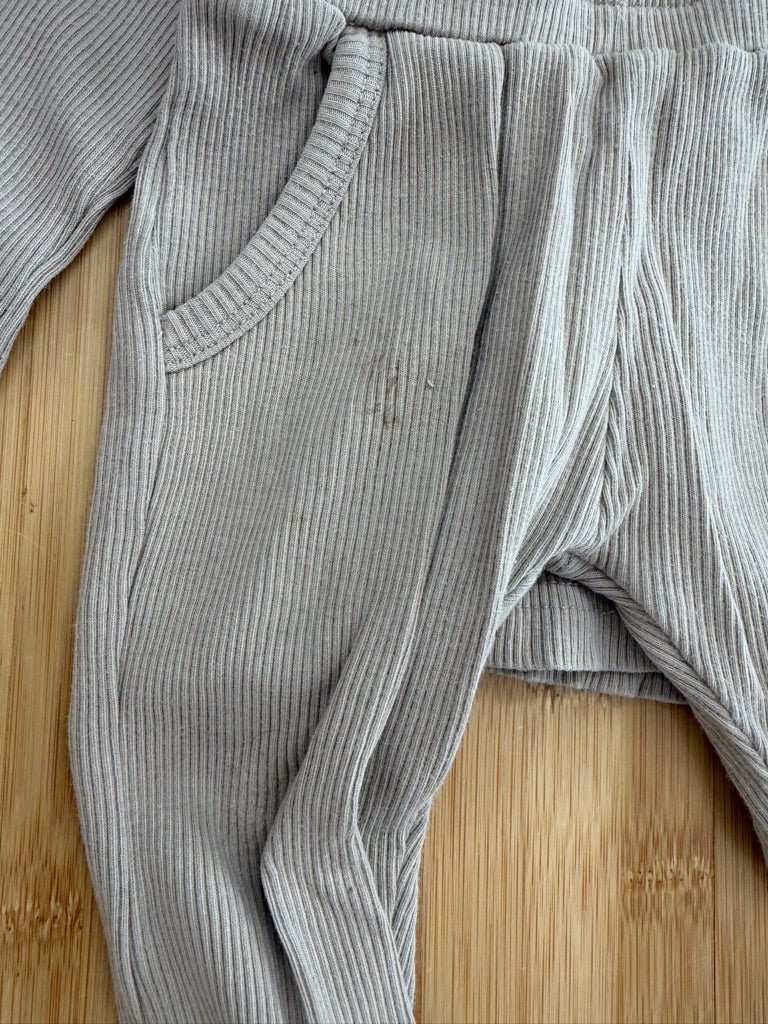 Mebie Baby Two-Piece PJ Set – 18M | Light Brown play condition - Nest and Sprout-Consignment