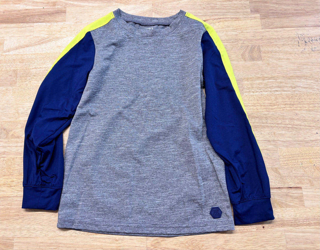 Carters Kids 8 Light Grey Athletic Style Long Sleeve