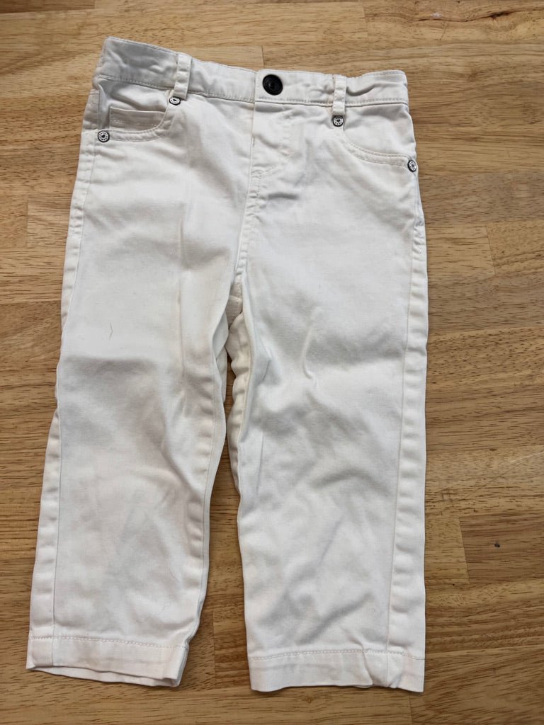 Joe Fresh 12–18M – Blue Jeans with Floral Liner - Nest and Sprout - Consignment