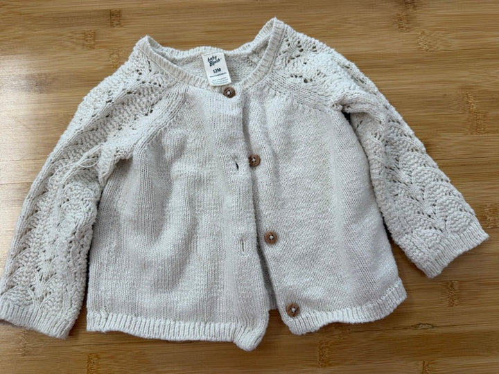 Baby B'gosh Knit Sweater – 12M | Cream - Nest and Sprout-Consignment