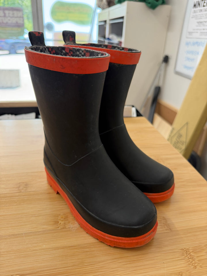 Ripzone Rain Boots – 11 (EU 29) | Black & Orange