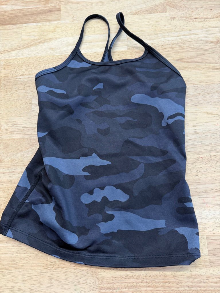 Sears Camo Tank Top – 6/7 | Black Elastic - Nest and Sprout - Consignment