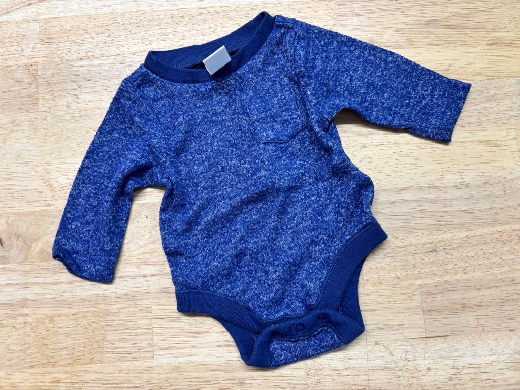 Old Navy Heathered Long Sleeve Bodysuit | Newborn