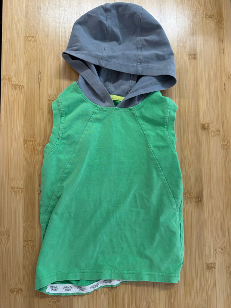 Peekaboo Beans Hooded Tank Top – 4 | Green & Grey Boy Fit | Play