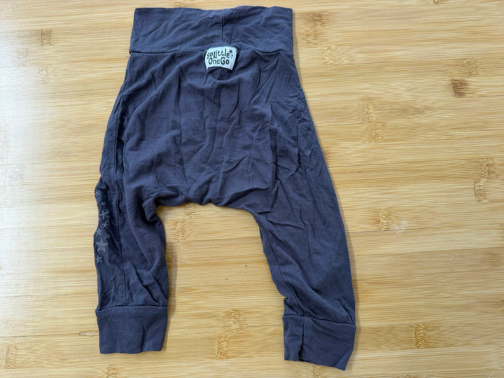 Go Little One Go Bamboo Leggings – 6–12M Est. | Charcoal Reinforced Knees | Play