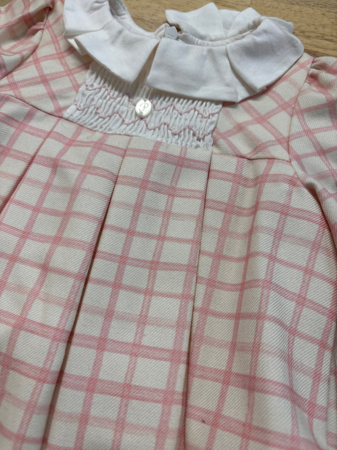 Patachou Smocked Dress – Pink Stripe – 18M