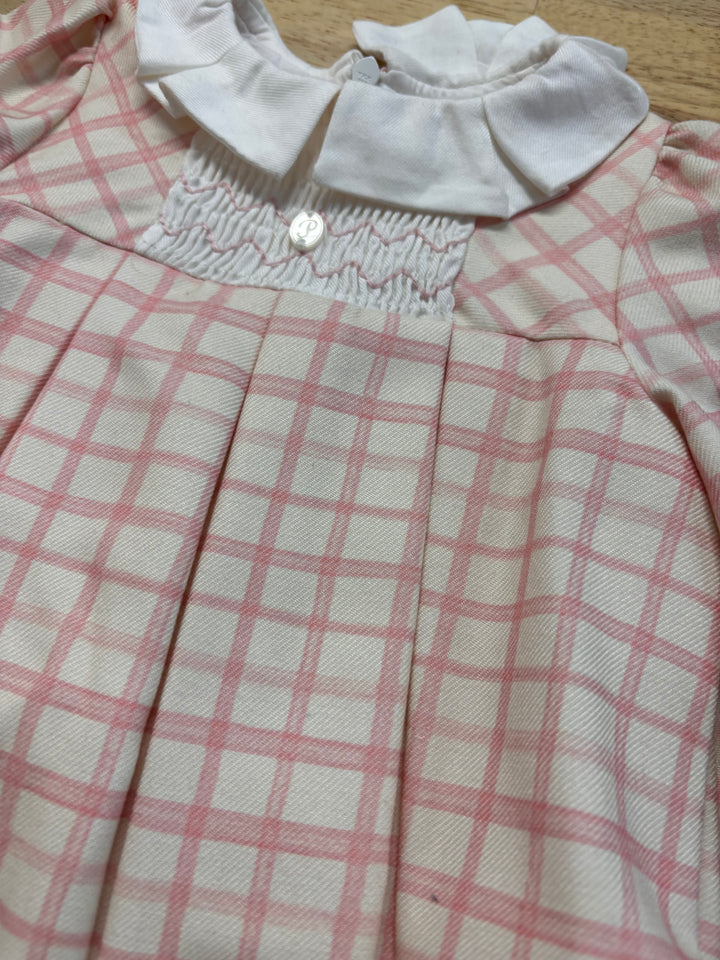 Patachou Smocked Dress – Pink Stripe – 18M
