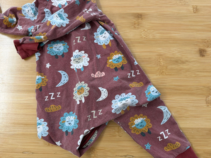 Good Luck PJs Bamboo Sleeper – 6-12M | Reddish Sleepy Sheep | Play