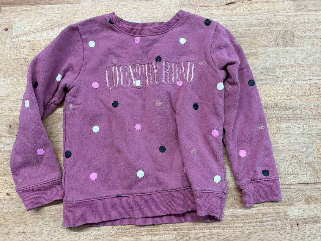 Country Road Purple Polka Dot Sweatshirt – 6 | Australian Cotton