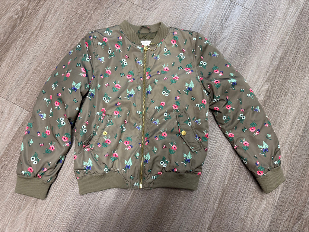 H&M Floral Jacket – 9–10 | Sage Green Lightweight Midseason Itsy Floral