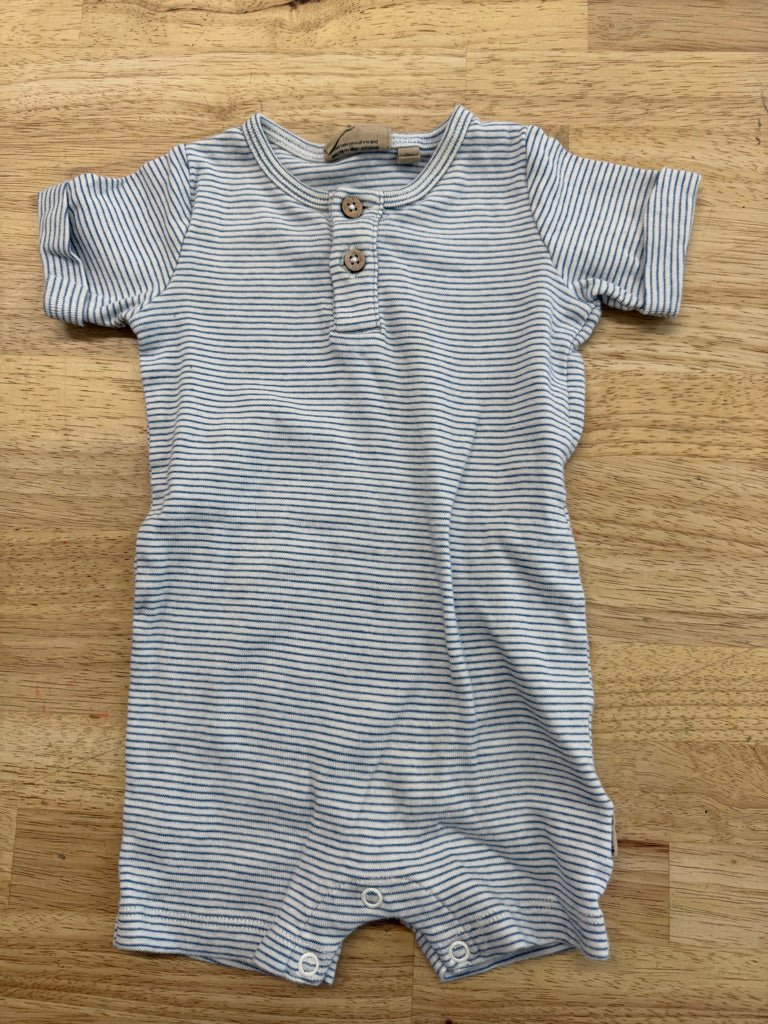 Wheat Striped Romper – 6M - Nest and Sprout - Consignment