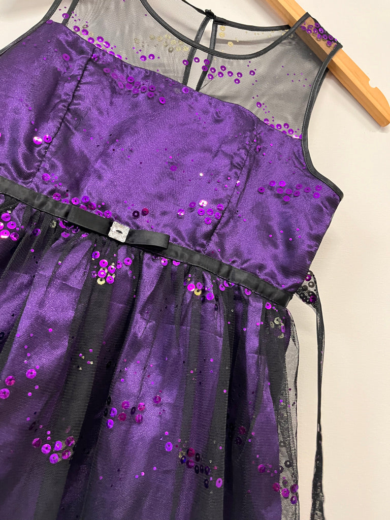 George Size 8 – Purple & Black Occasion Dress