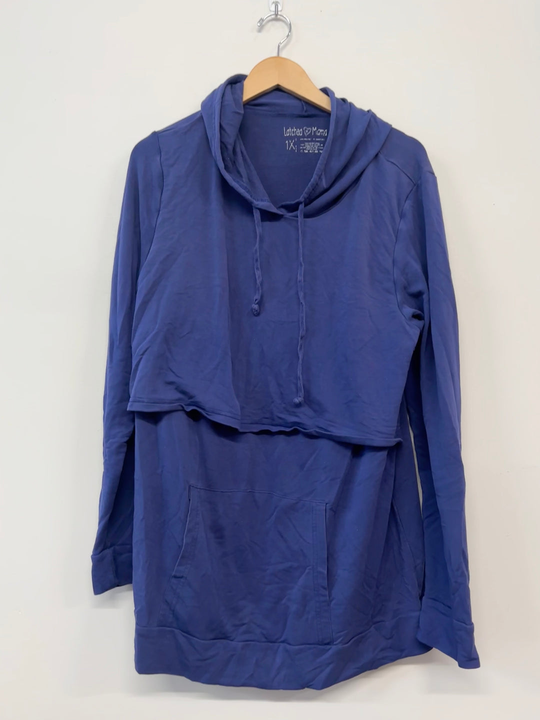 Latched Mama Hoodie – Size 1X Periwinkle Blue