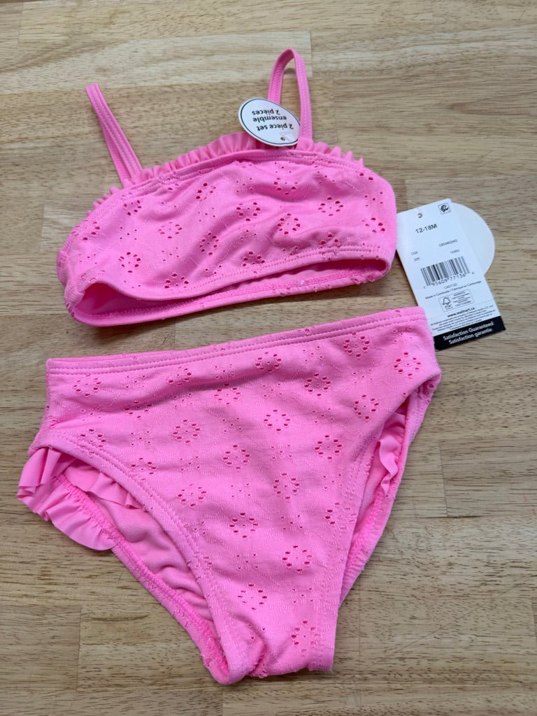 George Two - Piece Swimsuit – 12–18M | Pink | NWT - Nest and Sprout - Consignment