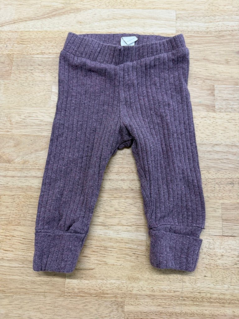 Kate Quinn Leggings – 6–12M | Dusty Purple Ribbed - Nest and Sprout - Consignment
