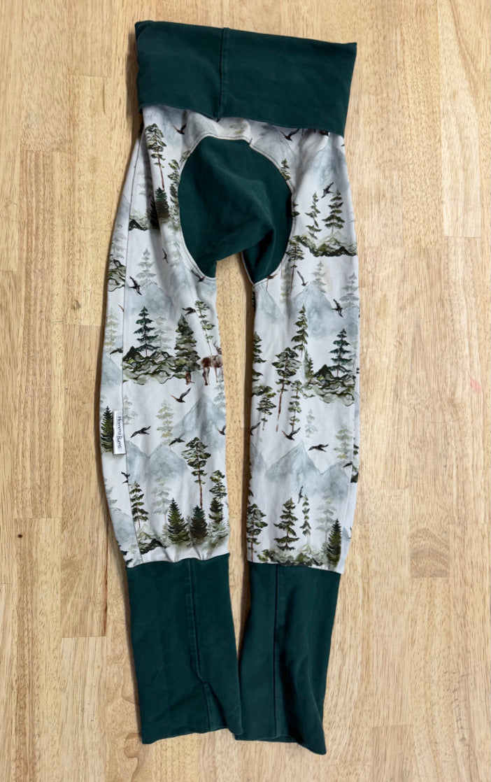 Mommy Bums Grow With Me Harem Pants – Forest Print | Estimated 1-3 Years