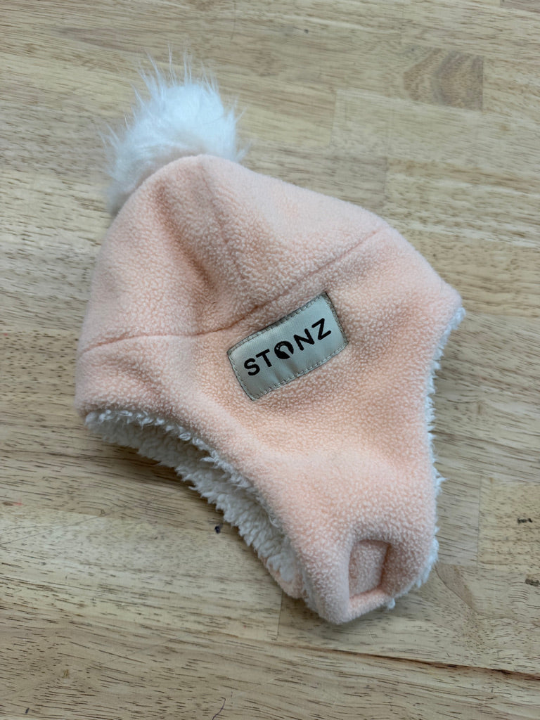 Stonz Peach Trapper Hat – 0–6M