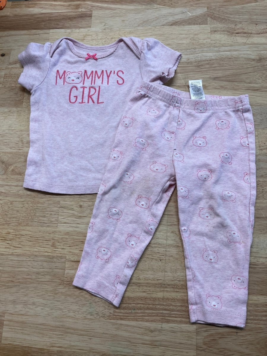 Carters 6–9 Month Mommy’s Girl PJ Set play - Nest and Sprout - Consignment