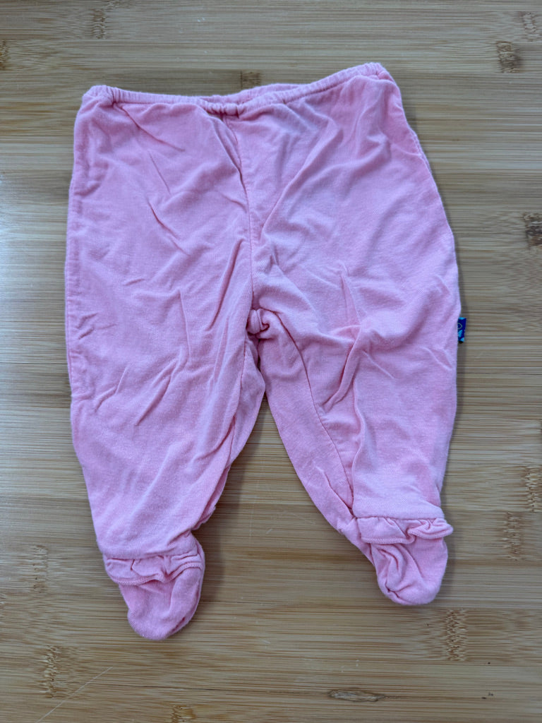 Kickee Pants Pants – 0–3M | Pink Viscose/Spandex | Play