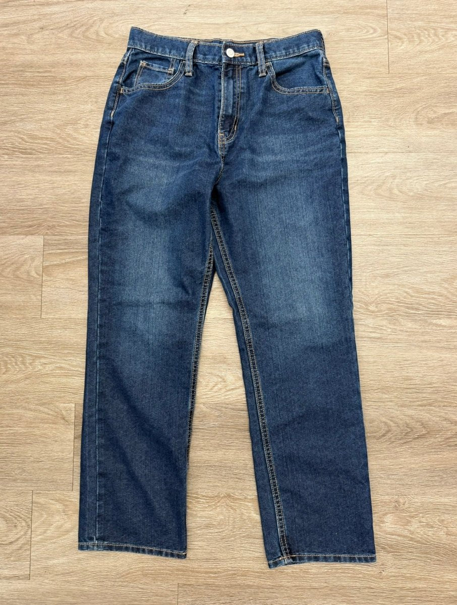 Old Navy High Rise Slouchy Straight Jeans – 16 | Dark Wash