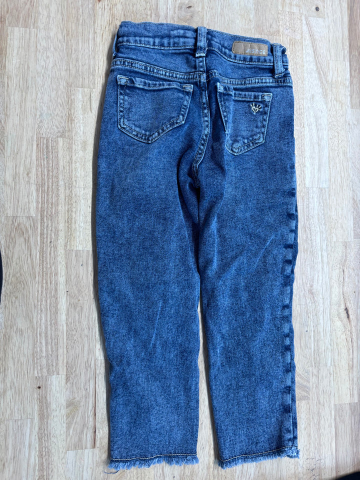 Justice Distressed Raw Edge Jeans | Size 7