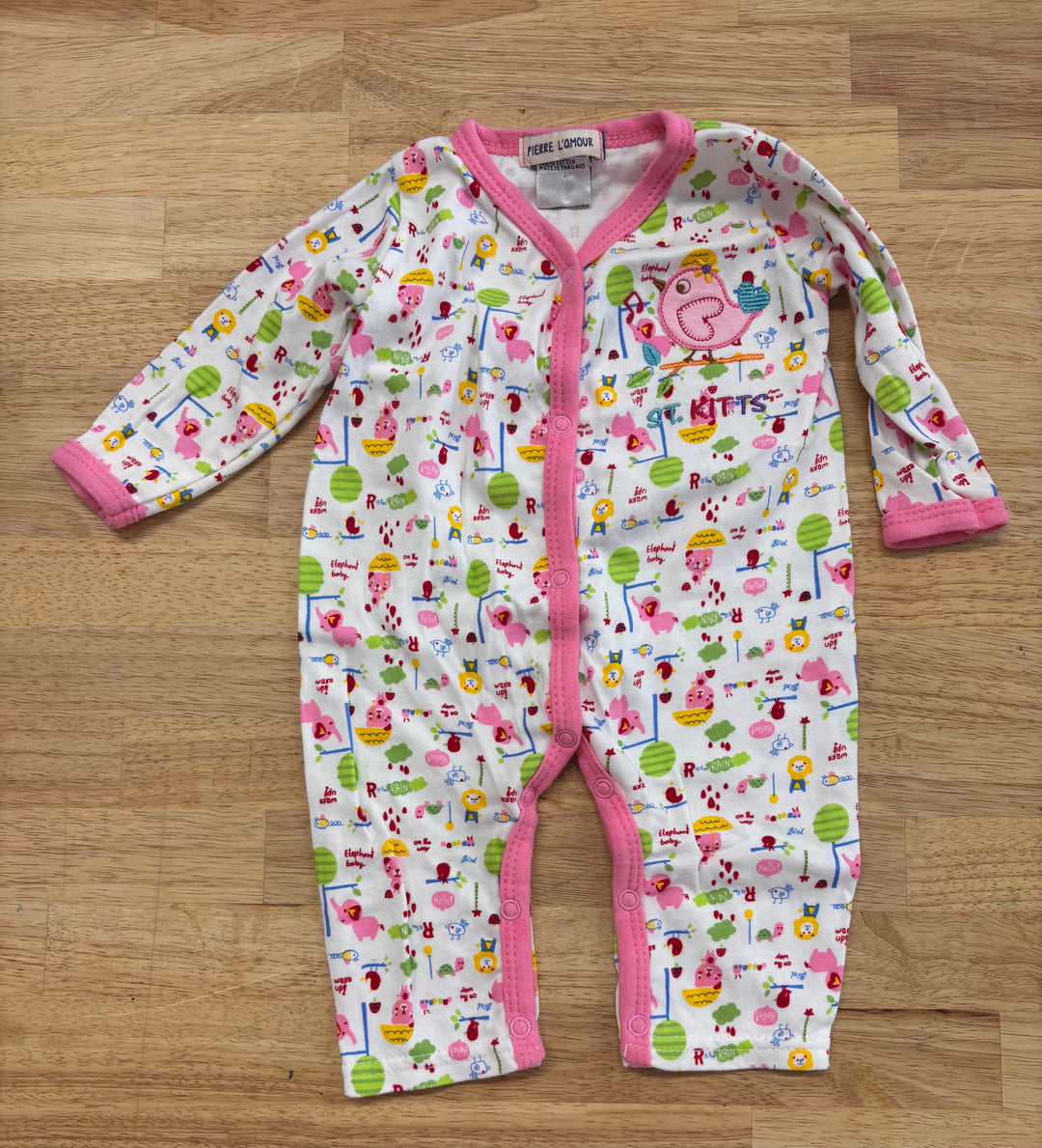 Pierre Lamour 3–6M Romper – Bird Print