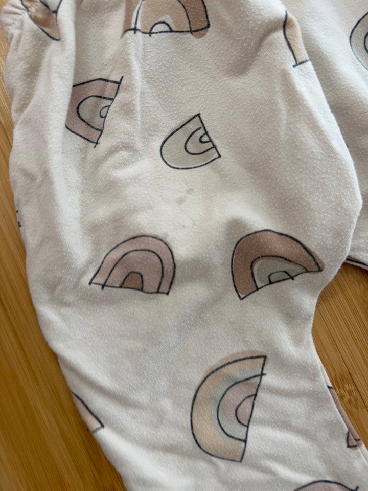 Posh & Cozy Joggers – XS (4–5Y) | Cream Neutral Rainbow | Play